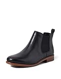 Clarks Damen Taylor Shine Chelsea Boots, Schwarz Black Leather, 35.5 EU