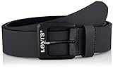 Levi's Men's Contrast Levis Belt Gürtel, Regular Black, 95 cm