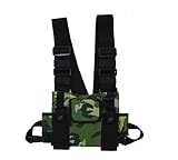 AOOPOO Herren Damen Brusttasche Rig Bag Weste mit mehreren Taschen Hip Hop Streetwear Funktional Tactical Harness Brusttasche Rig Pack Verstellbare Gürteltasche Praktisch, Tarnung,