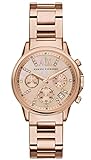 Armani Exchange Damen Chronograph Quarz Uhr mit Edelstahl Armband AX4326