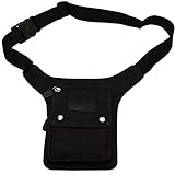 flevado Sidebag Hüfttasche Gürteltasche nur noch in ganz schwarz ohne Zeichen, Schwarz, ca. 28 cm lang