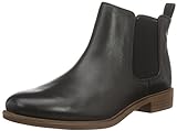 Clarks Damen Taylor Shine Chelsea Boots, Schwarz (Black Leather), 40 EU