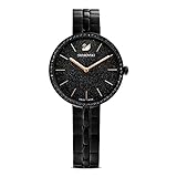 Swarovski Cosmopolitan Uhr, Metallarmband, Schwarz, Schwarzes PVD-Finish