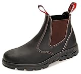 RedbacK BUBOK Offroad Chelsea Boots - Arbeitsschuhe Work Boots aus Australien - Unisex - Claret Brown | Schwarze Sohle | Black Sole